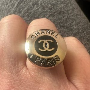 Chanel button ring